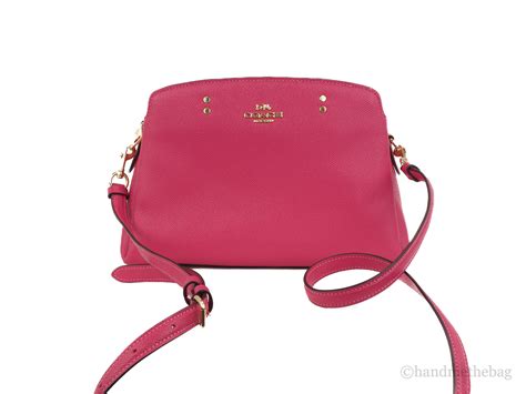 Coach 91146 Mini Lillie Bold Pink Crossgrain Leather | Ubuy India