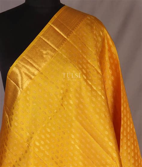 Buy Yellow Kanjivaram Silk Dupatta T504149