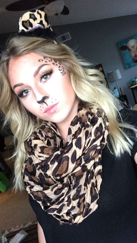 Halloween • diy costume • leopard costume • leopard makeup | Cat ...