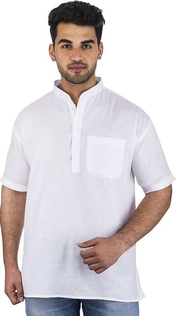 Amazon.in: White - Men's Kurtas / Men's Indian Clothing: Clothing ...