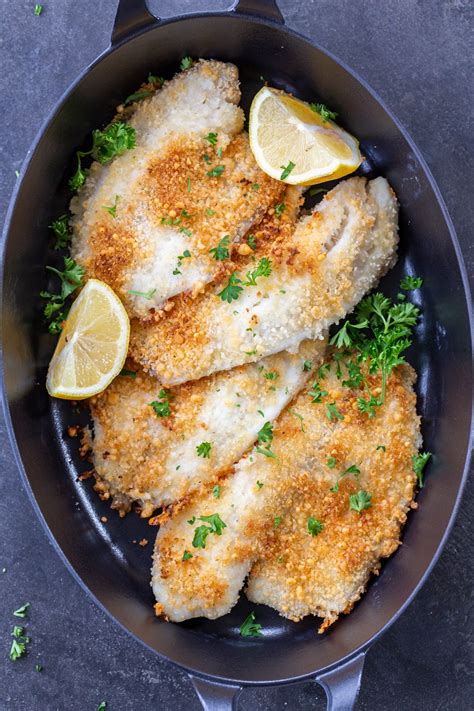 Parmesan Crusted Tilapia (Only 5 Ingredients) - Momsdish