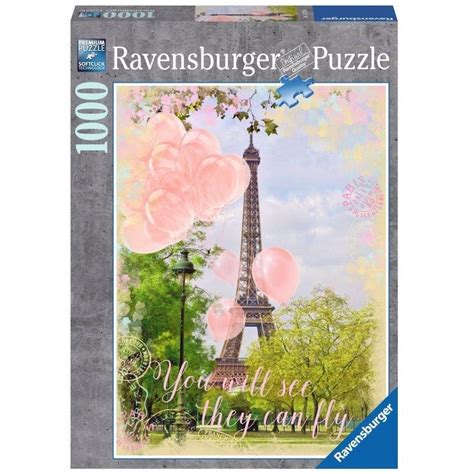 Buy Ravensburger Balloons at The Eiffel Tower Jigsaw Puzzle (1000 Piece ...