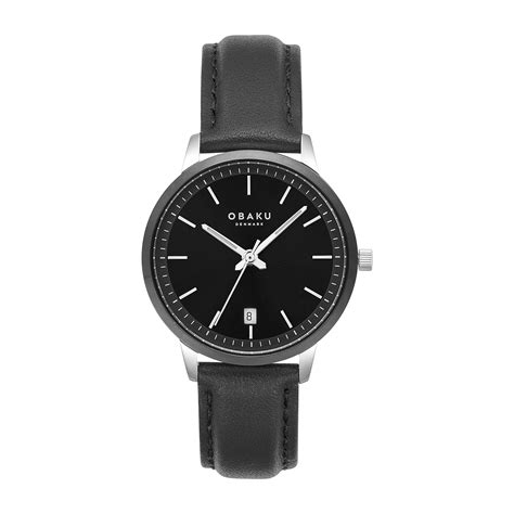 Obaku Salvie Lille Analog Black Dial Women's Watch-V270LDABRB : Amazon ...