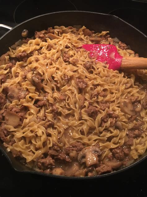 Vegetarian “beef” stroganoff using Beyond ground beef : r/vegetarian