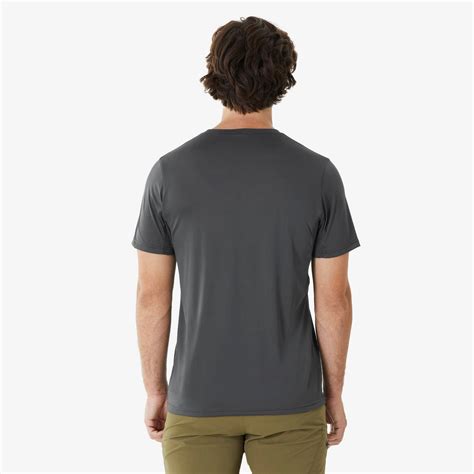 Buy Men's Recycled Synthetic Short-Sleeved Hiking T-Shirt MH100 Online ...
