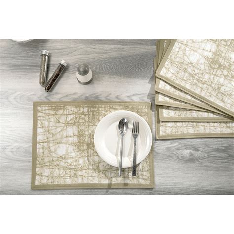 Buy Urbaneer Roland Printed Green 6PC Placemat Set Online - Maspar