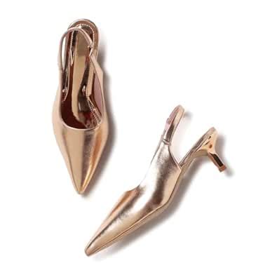 Buy Marc Loire Women's Pointed Toe Kitten Heel Pumps | Comfortable ...