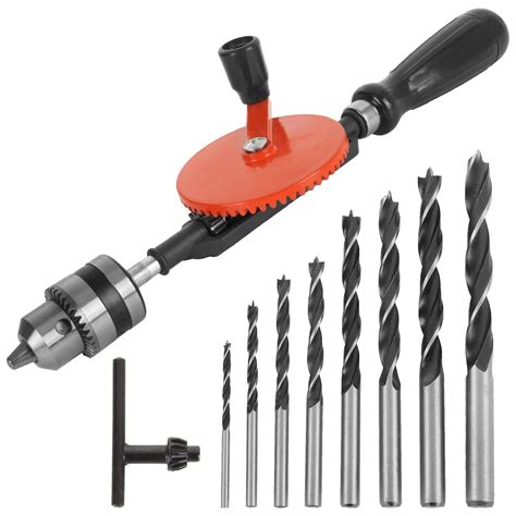 Manual Drill Tool Hand Drill Set, Turnip Head Hand Mini Hand Drill