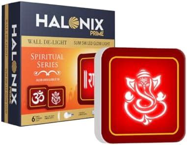 Halonix Ganesh 5W Square Glow Wall De-Light Spiritual Slim Ram ...