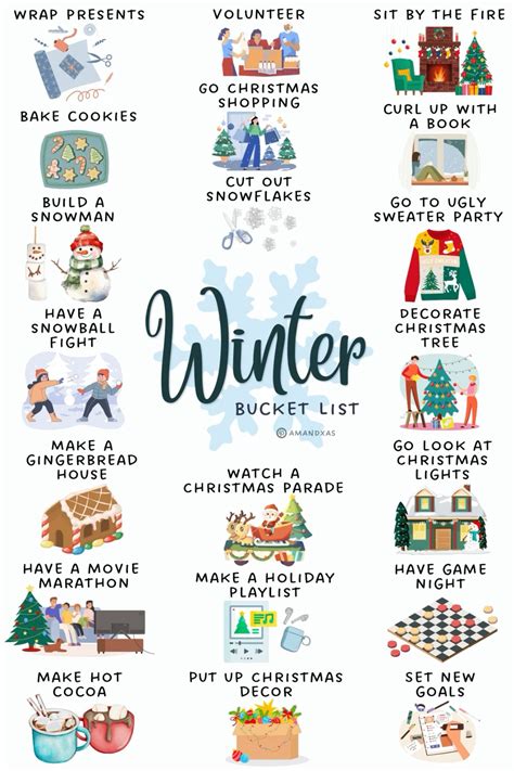 Winter Bucket List ️🎄 | Winter bucket list, Cute christmas ideas ...