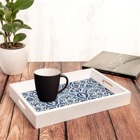 Liena Blue Tray 10 x 14 – Brahma Design