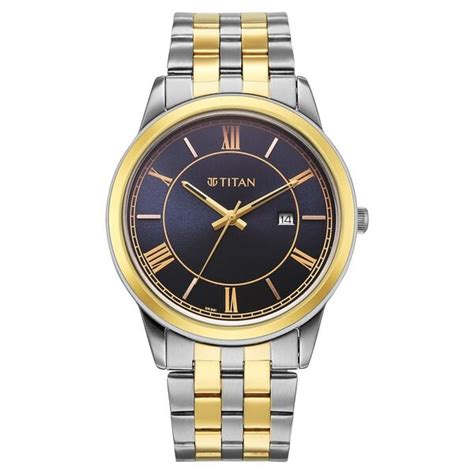 Buy Online Titan Karishma Festive Analog with Royal Blue Dial Dual Tone ...