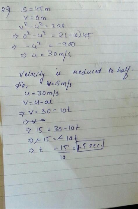 A ball is thrown vertically upward attains a maximum height of 45m. The ...