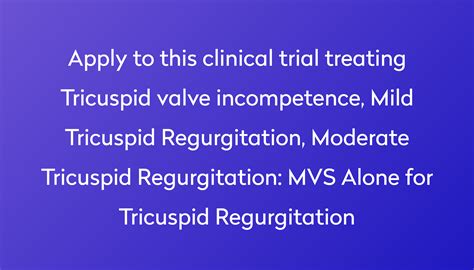 MVS Alone for Tricuspid Regurgitation Clinical Trial 2023 | Power