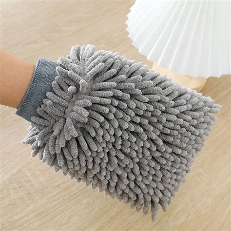 UMAI Microfiber Double-Sided Chenille Wash Mitt 1000 GSM - Super Soft ...