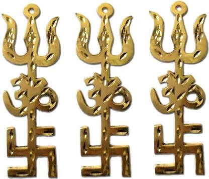 AB WORLD CLASS Swastik Om Trishul Trishakti Yantras for Vastu Dosha and ...