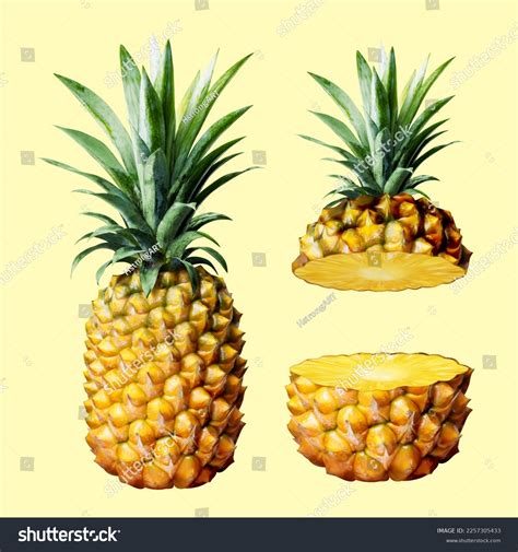 Pineapple Cut In Half
