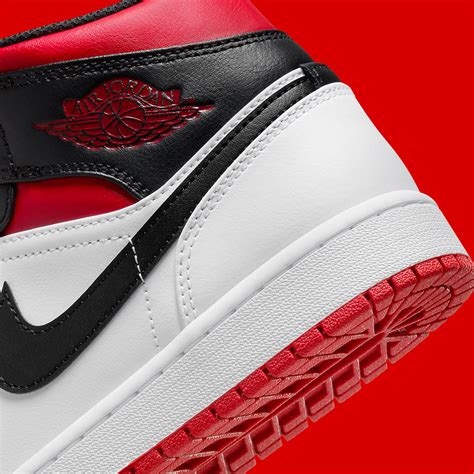 Air Jordan 1 Mid "Black/Red/White" DQ8426-106 | SneakerNews.com