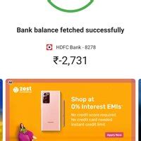 [Resolved] HDFC Bank — Negative balance show