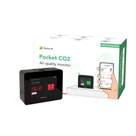 Prana Air Pocket CO2 Monitor (WiFi) | Portable Ventilation Detector ...