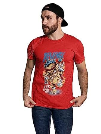 Buy Pooja outlets Revenge Red Round Neck Cotton Half Sleeved T-Shirt ...