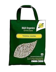 B&B Organics Thanga Samba Parboiled Rice (5kg)/ Traditional Rice ...