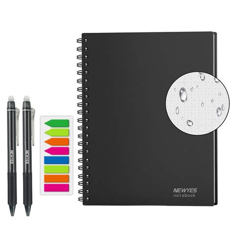 NEWYES A4 Reusable Smart Notebook Erasable Wirebound Notebook Sketch ...
