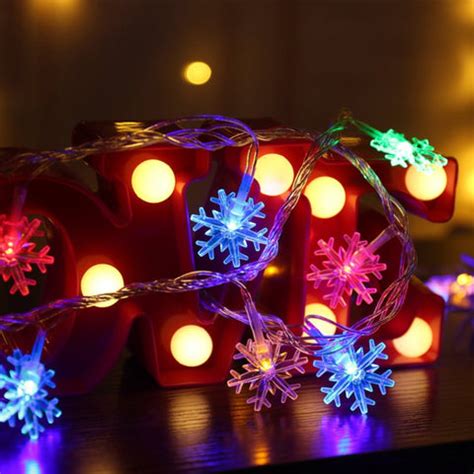 Image result for LED Snowflake Light String