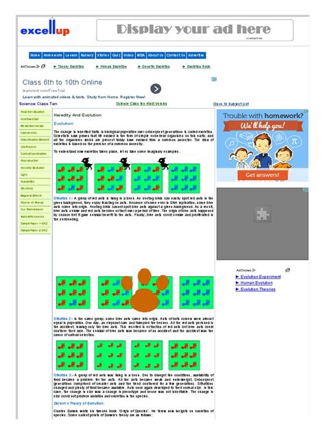 Class 10 Science Chap Evolution Explain 的图像结果