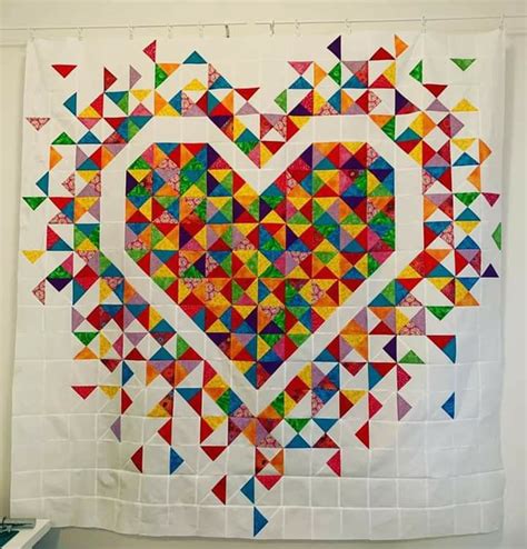 Image result for Exploding Heart Quilt Pattern Tutorial
