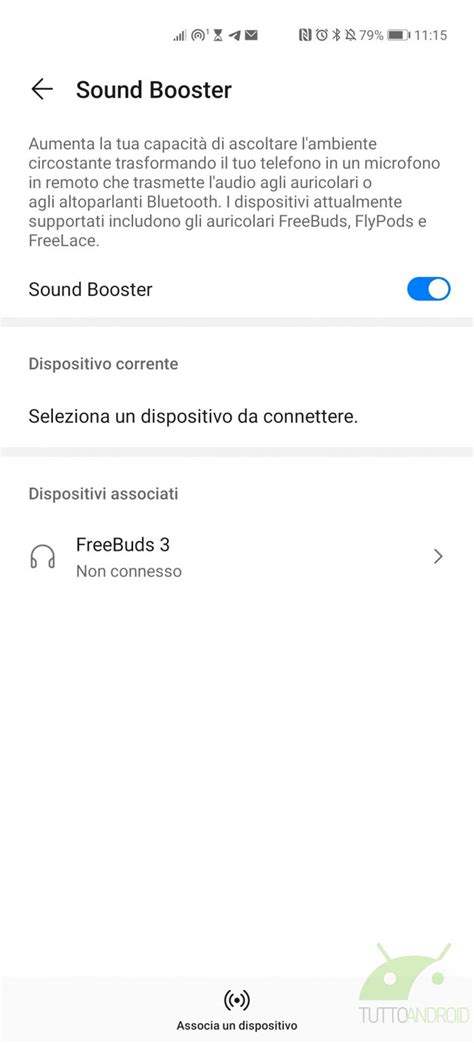 Huawei P40 funge da microfono per trasmettere audio wireless