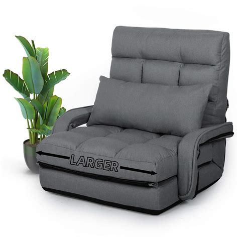 Buy STHOUYN Chaise Lounge indoor, Folding Floor Lazy Sofa Foldable Bed ...
