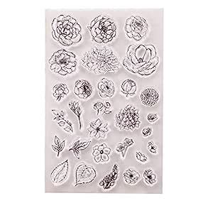 QaaGe Silicone Clear Stamp for DIY Scrapbooking Album Paper Cards ...