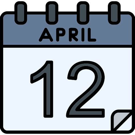 April - Free time and date icons