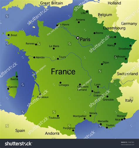 Detailed Map Of France