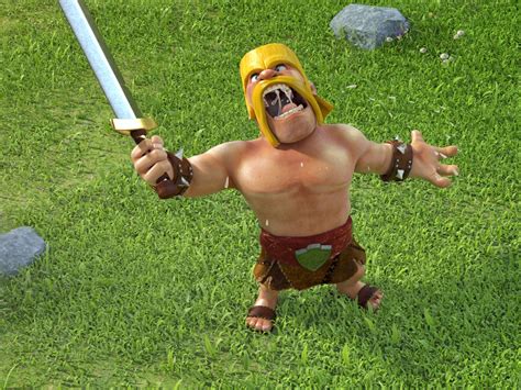 Clash of Clans Barbarian Angry | Clash of Clans Wallpaper