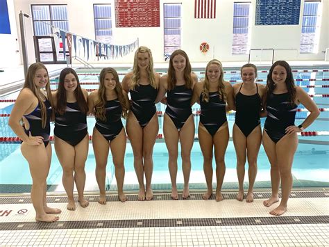 High School Girls Swim Team Swimming