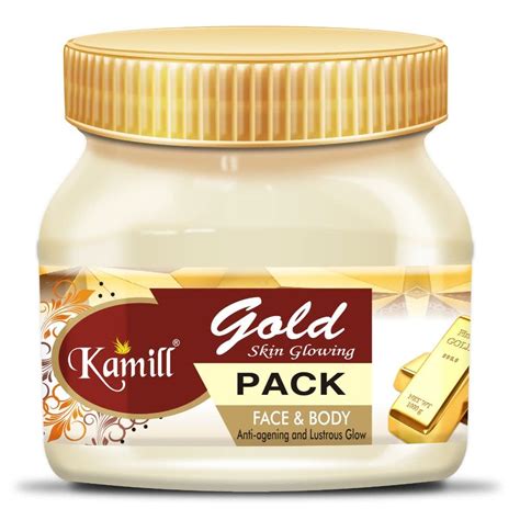 Kamill Gold Skin Glowing Pack For Anti - Agening And Lustrous Glow ...