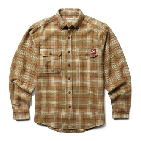 Wolverine Glacier Heavyweight Long Sleeve Flannel Shirt Men - Walmart.com