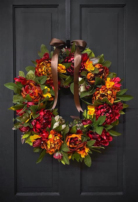 Autumn Wreath for Front Door Autumn Wreaths Fall Wreathes - Etsy
