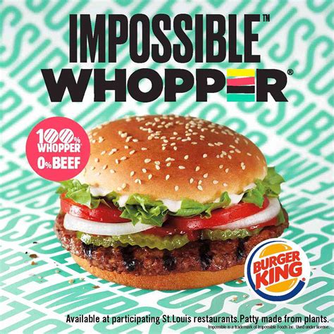Man Sues Burger King Says Impossible Whopper Is Not Vegan