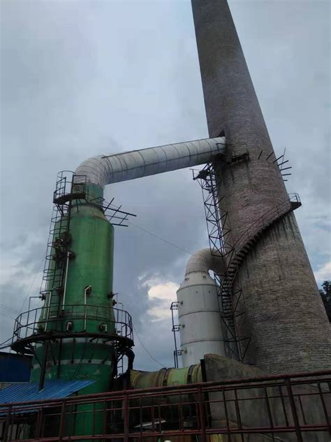 贵州脱硫塔--砖厂玻璃钢脱硫塔改造-案例展示-株洲明鑫环保有限公司