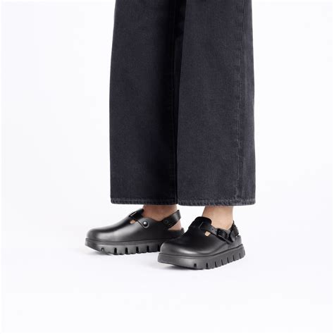 Tokio PAP Chunky Natural Leather Black | BIRKENSTOCK