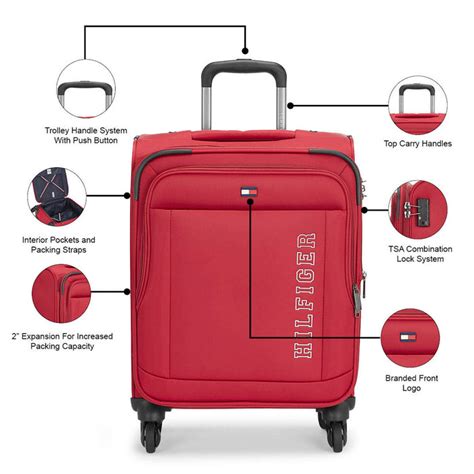 Tommy Hilfiger Bravo Soft Trolley Luggage Bag — BAGLINE