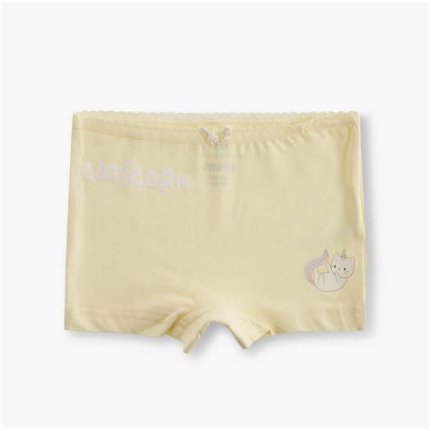 Buy Juniors Caticorn Print Boyshorts with Bow Detail - Set of 7 from ...