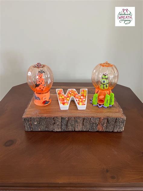 Halloween Mini Gumball Machine: Pumpkin Faux Cake Candy Dispenser - Etsy