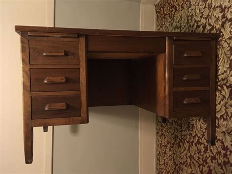 Mid Century Standard Furniture Co. Herkimer NY executive desk solid ...