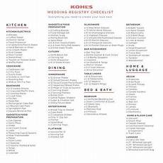 Wedding Shower Registry Ideas by Kohls Wedding Registry Checklist Everything You Need To Wedding Shower Registry Ideas