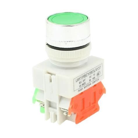 Alcoa PrimeUi 660V Ith 10A NO/NC 4 Terminals Green Momentary Pushbutton ...