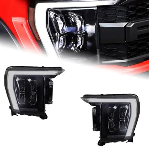 Ford F-150 Raptor LED Headlight 2021-2023 Headlights F150 DRL Turn ...